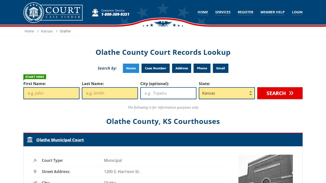 Olathe County Court Records | KS Case Lookup